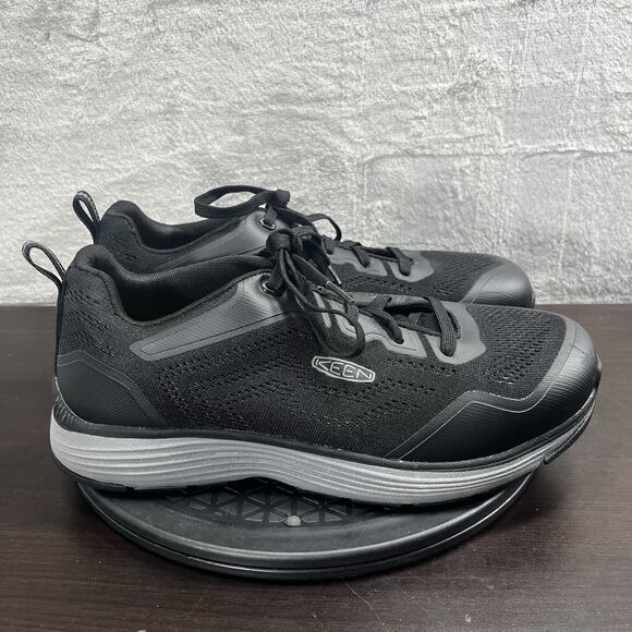 Keen Mens Size 10EE Sparta 2 Utility Sneaker Aluminum Toe Black Lace Up Shoes - Picture 1 of 11